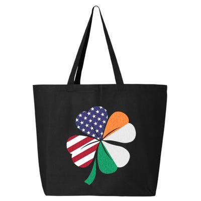 St Patricks Day Irish American Flag Shamrock Patriotic Gift Funny Gift 25L Jumbo Tote