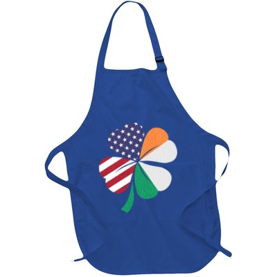 St Patricks Day Irish American Flag Shamrock Patriotic Gift Funny Gift Apron