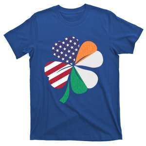 St Patricks Day Irish American Flag Shamrock Patriotic Gift Funny Gift T-Shirt