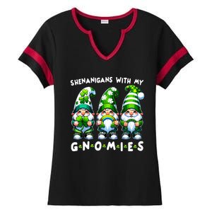 St Patricks Day Shenanigans With My Gnomies Ladies Halftime Notch Neck Tee