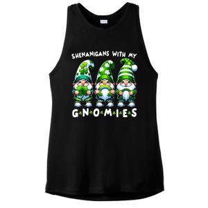 St Patricks Day Shenanigans With My Gnomies Ladies PosiCharge Tri-Blend Wicking Tank