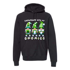 St Patricks Day Shenanigans With My Gnomies Premium Hoodie