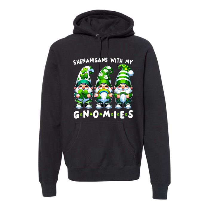 St Patricks Day Shenanigans With My Gnomies Premium Hoodie