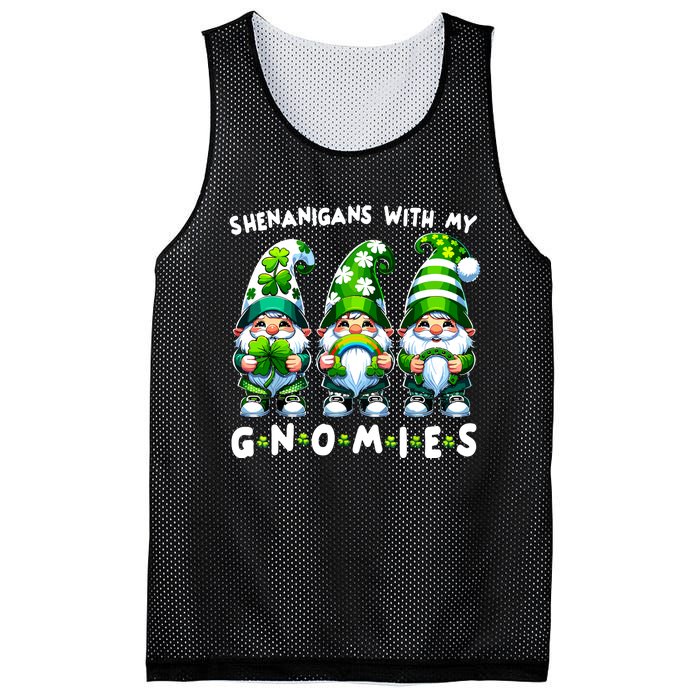 St Patricks Day Shenanigans With My Gnomies Mesh Reversible Basketball Jersey Tank