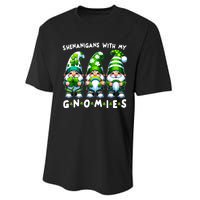 St Patricks Day Shenanigans With My Gnomies Performance Sprint T-Shirt