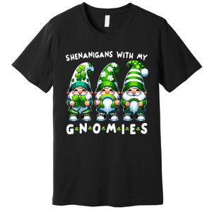 St Patricks Day Shenanigans With My Gnomies Premium T-Shirt