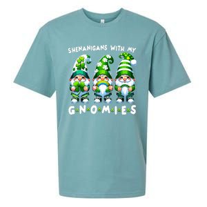 St Patricks Day Shenanigans With My Gnomies Sueded Cloud Jersey T-Shirt