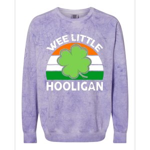 St Patricks Day Shirts Wee Little Hooligan Funny Colorblast Crewneck Sweatshirt