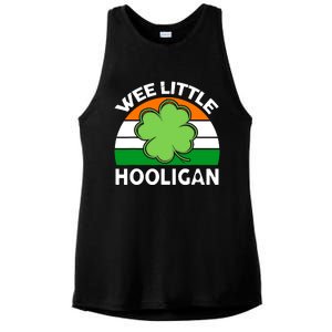 St Patricks Day Shirts Wee Little Hooligan Funny Ladies PosiCharge Tri-Blend Wicking Tank