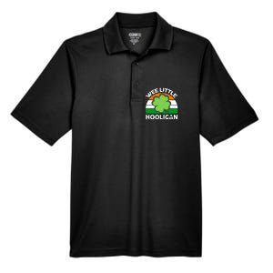 St Patricks Day Shirts Wee Little Hooligan Funny Men's Origin Performance Pique Polo