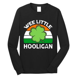 St Patricks Day Shirts Wee Little Hooligan Funny Long Sleeve Shirt