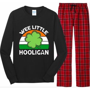 St Patricks Day Shirts Wee Little Hooligan Funny Long Sleeve Pajama Set