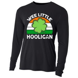 St Patricks Day Shirts Wee Little Hooligan Funny Cooling Performance Long Sleeve Crew