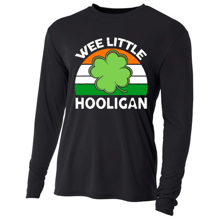 St Patricks Day Shirts Wee Little Hooligan Funny Cooling Performance Long Sleeve Crew