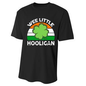 St Patricks Day Shirts Wee Little Hooligan Funny Performance Sprint T-Shirt