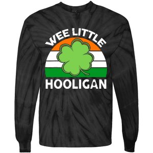 St Patricks Day Shirts Wee Little Hooligan Funny Tie-Dye Long Sleeve Shirt