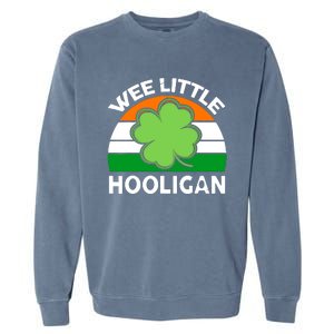 St Patricks Day Shirts Wee Little Hooligan Funny Garment-Dyed Sweatshirt