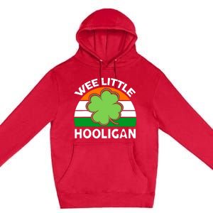 St Patricks Day Shirts Wee Little Hooligan Funny Premium Pullover Hoodie