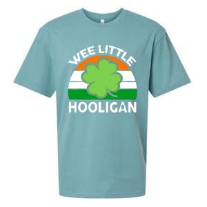 St Patricks Day Shirts Wee Little Hooligan Funny Sueded Cloud Jersey T-Shirt