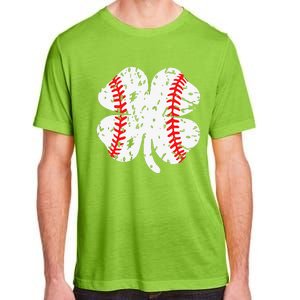 St. Patrick's Day Shamrock Baseball Saint Paddy's S Adult ChromaSoft Performance T-Shirt