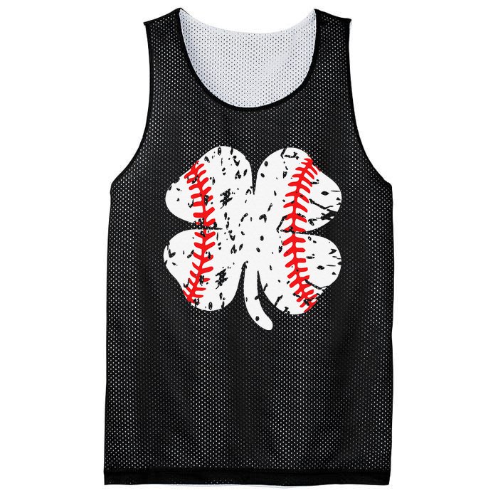 St. Patrick's Day Shamrock Baseball Saint Paddy's S Mesh Reversible Basketball Jersey Tank