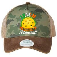 St Patricks Day Irish I Was Playing Pickleball Legacy Tie Dye Trucker Hat
