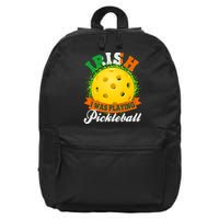 St Patricks Day Irish I Was Playing Pickleball 16 in Basic Backpack