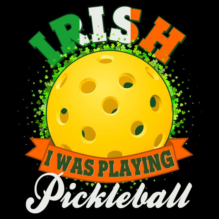 St Patricks Day Irish I Was Playing Pickleball 16 in Basic Backpack