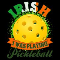 St Patricks Day Irish I Was Playing Pickleball 16oz Travel Tumbler
