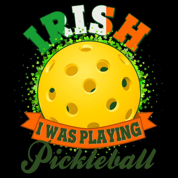 St Patricks Day Irish I Was Playing Pickleball 16oz Travel Tumbler