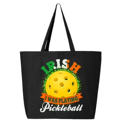 St Patricks Day Irish I Was Playing Pickleball 25L Jumbo Tote
