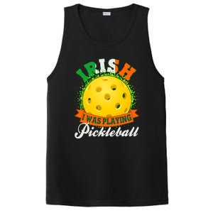 St Patricks Day Irish I Was Playing Pickleball PosiCharge Competitor Tank