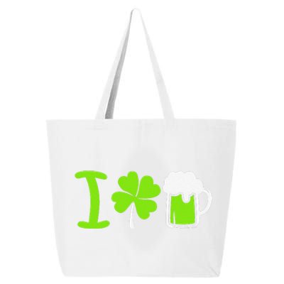 Saint Patrick's Day I Love Beer 25L Jumbo Tote