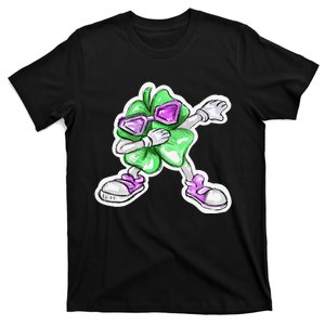 Saint Patrick's Day Cute Clover Dabbing Shamrockss T-Shirt