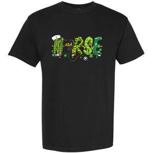 St Patricks Day Nurse Shamrock Medical Nursing Lucky RN Garment-Dyed Heavyweight T-Shirt