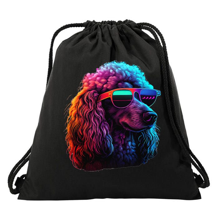 Standard Poodle Dogs Standard Poodles Drawstring Bag