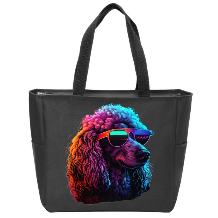 Standard Poodle Dogs Standard Poodles Zip Tote Bag