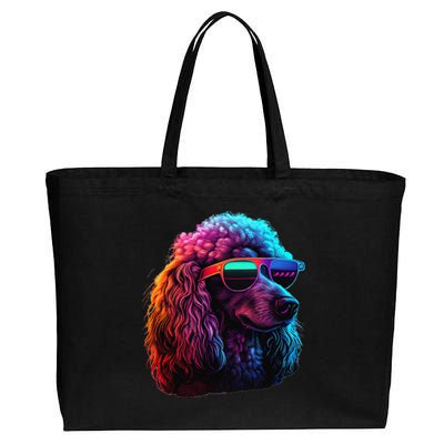 Standard Poodle Dogs Standard Poodles Cotton Canvas Jumbo Tote