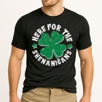St Patricks Day Here For The Shenanigans Lucky Shamrock Clover Performance Shirt