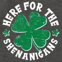 St Patricks Day Here For The Shenanigans Lucky Shamrock Clover Vector Backpack