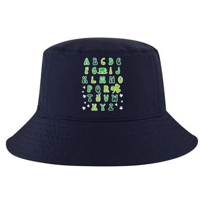 St Patricks Day ABC Alphabet Saint Pattys Paddys Teacher Cool Comfort Performance Bucket Hat