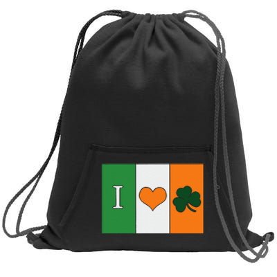 Saint Patrick's Day I Love Ireland Lucky Charmss Paddy's Day Sweatshirt Cinch Pack Bag