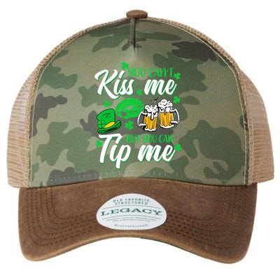 St Patrick's Day Lucky Shamrock Waitress Bartender Waiter Gift Legacy Tie Dye Trucker Hat