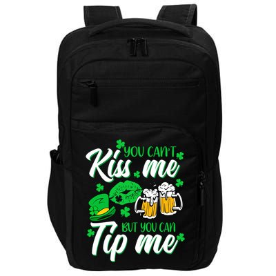 St Patrick's Day Lucky Shamrock Waitress Bartender Waiter Gift Impact Tech Backpack