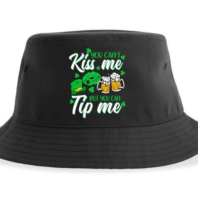 St Patrick's Day Lucky Shamrock Waitress Bartender Waiter Gift Sustainable Bucket Hat