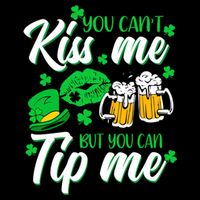 St Patrick's Day Lucky Shamrock Waitress Bartender Waiter Gift Bucket Hat