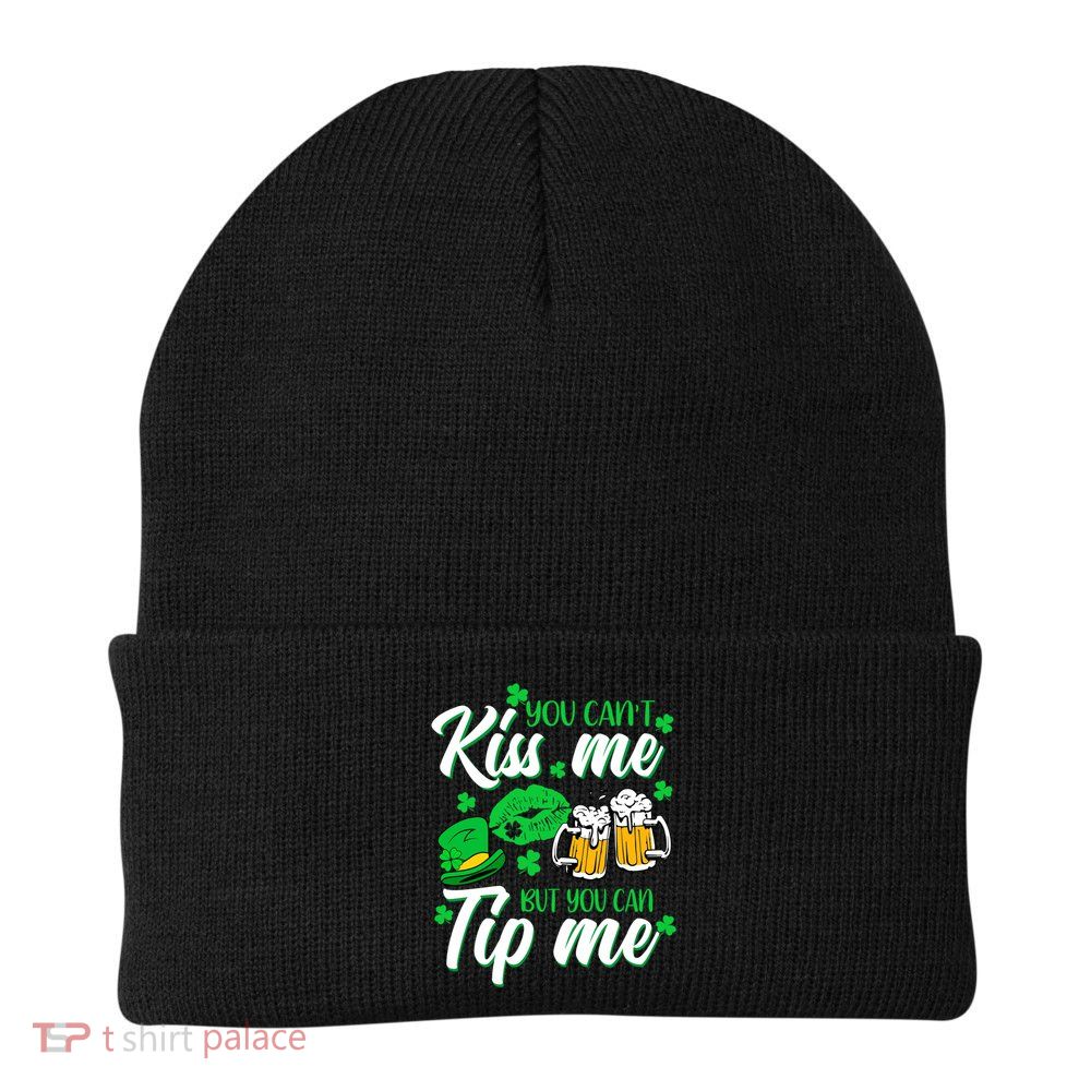 St Patrick's Day Lucky Shamrock Waitress Bartender Waiter Gift Beanie