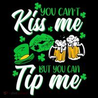 St Patrick's Day Lucky Shamrock Waitress Bartender Waiter Gift Flatbill Hat
