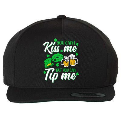 St Patrick's Day Lucky Shamrock Waitress Bartender Waiter Gift Wool Snapback Cap
