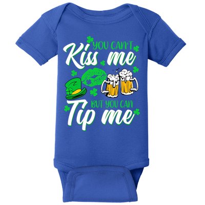 St Patrick's Day Lucky Shamrock Waitress Bartender Waiter Gift Baby Bodysuit